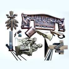 Schachtelteile mit Zinkguss, Spritzguss oder Stanzen, Antike Kupfer oder Messingbeschichtung